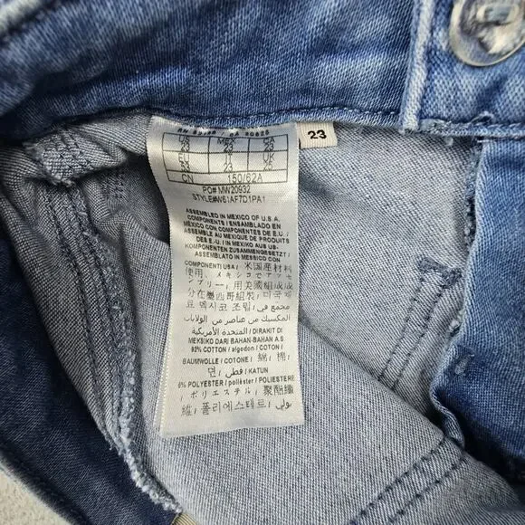 Guess Jeans Womens 23 Flare Braided Waistband Boho Stretch Denim Pants - Picture 8 of 9